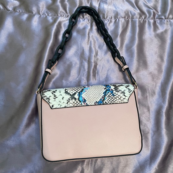 Pink and Multicolored Snakeskin Bag - Picture 2 of 3